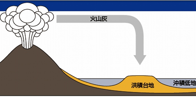 智蔵の模式断面図